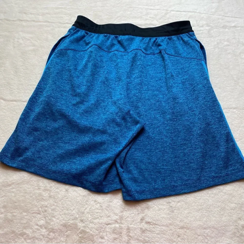 Adidas Blue Tone Pull On Athletic Shorts Size Medium